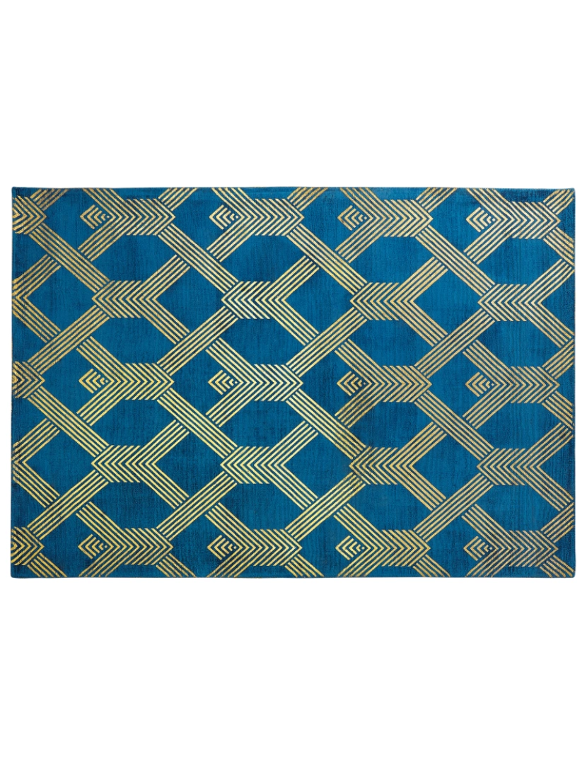 imagem de Tapete de viscose azul 160 x 230 cm VEKSE2