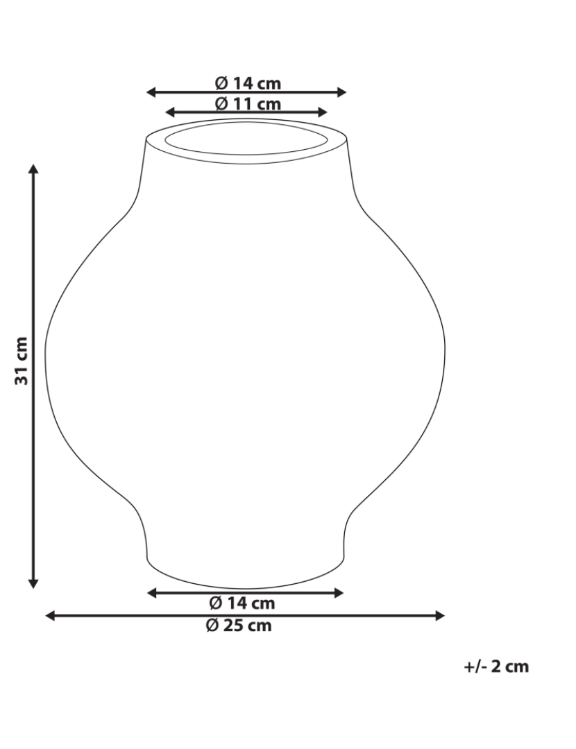 imagem de Terracota Jarro de flores 31 cm Cinzento MAGAN3