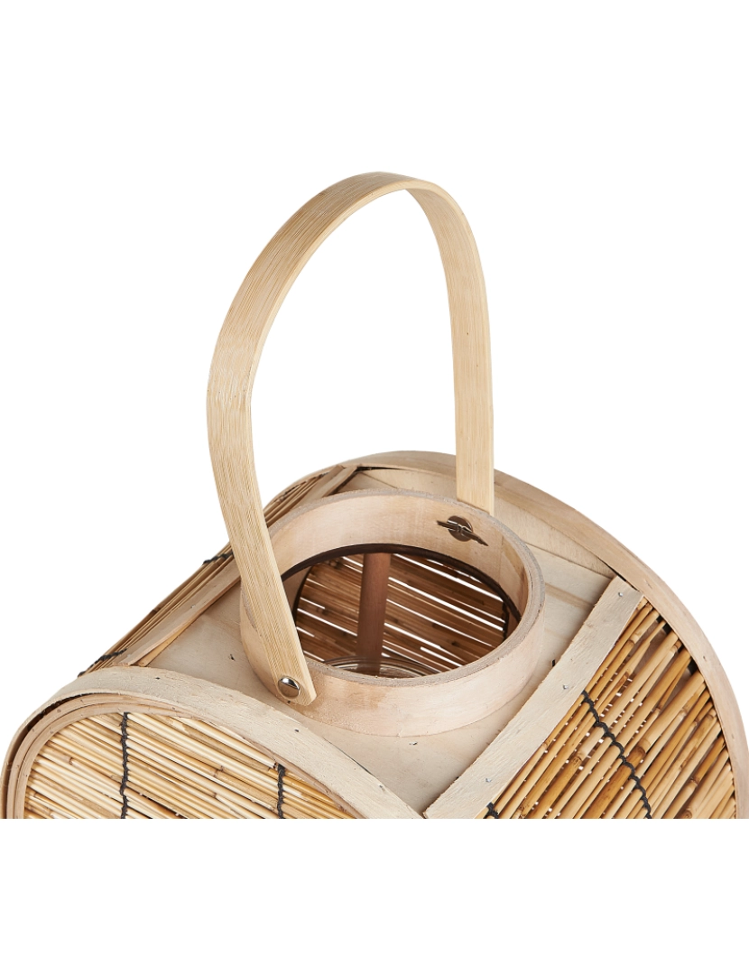 imagem de Lanterna de rattan cor natural 30 cm BISTAL5