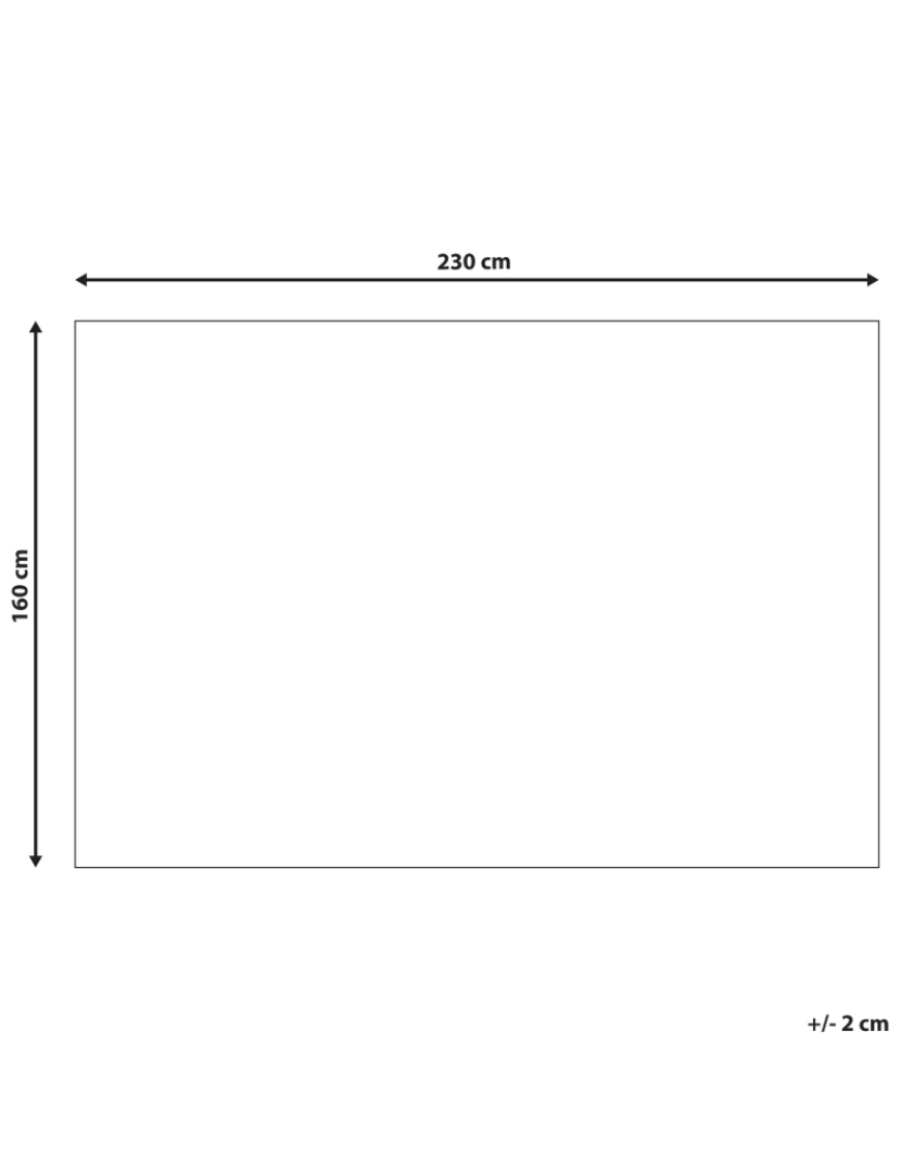 Beliani - Tapete de lã creme e cinzento 160 x 230 cm BOZOVA