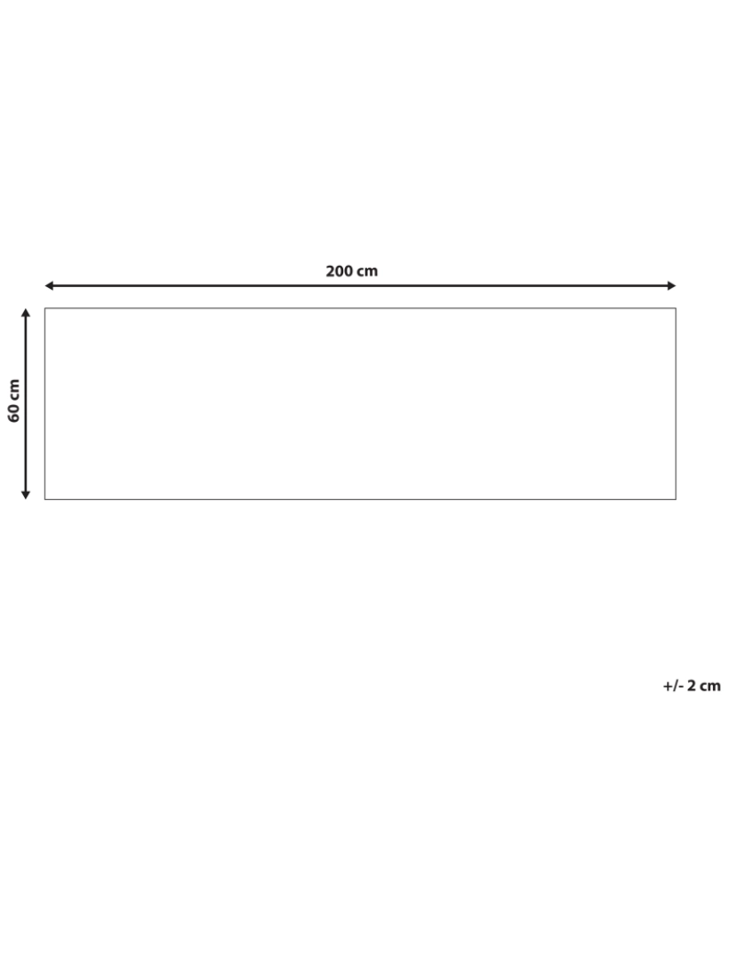 Beliani - Tapete creme 60 x 200 cm KADAYAL