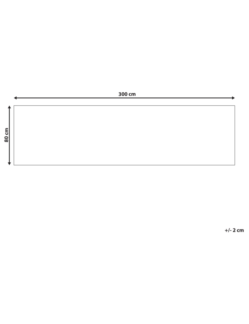 Beliani - Tapete creme 80 x 300 cm KADAYAL