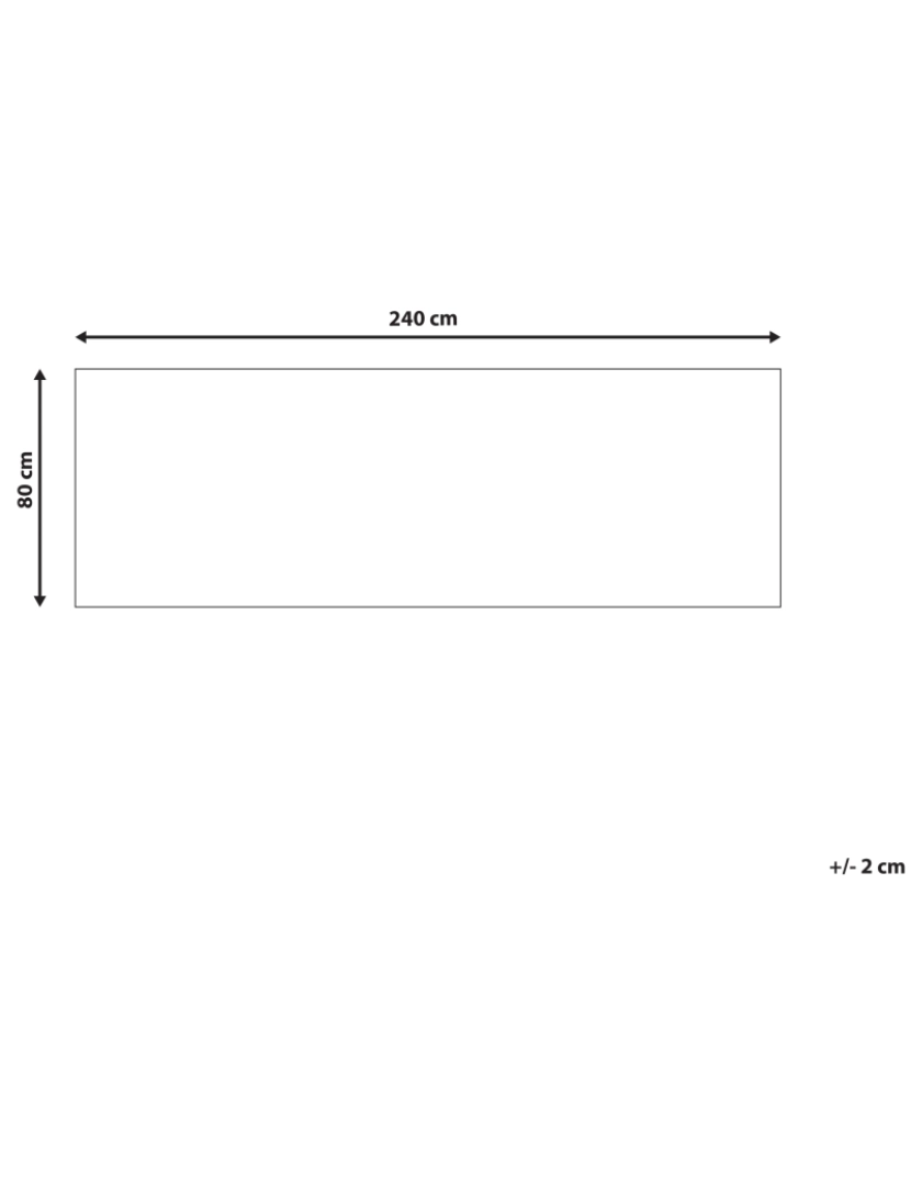 Beliani - Tapete creme 80 x 240 cm KADAYAL