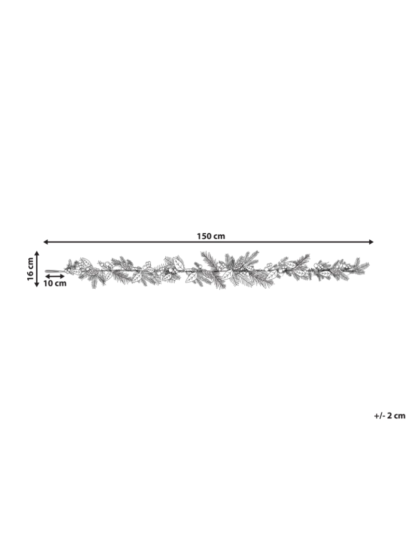 Beliani - Guirlanda de Natal multicolor 150 cm TERRASSA
