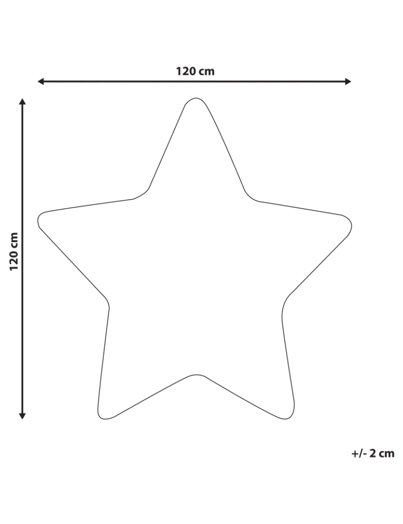 imagem de Tapete para crianças azul 120 x 120 cm SIRIUS1