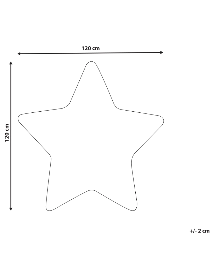 Beliani - Tapete para crianças branco 120 x 120 cm SIRIUS