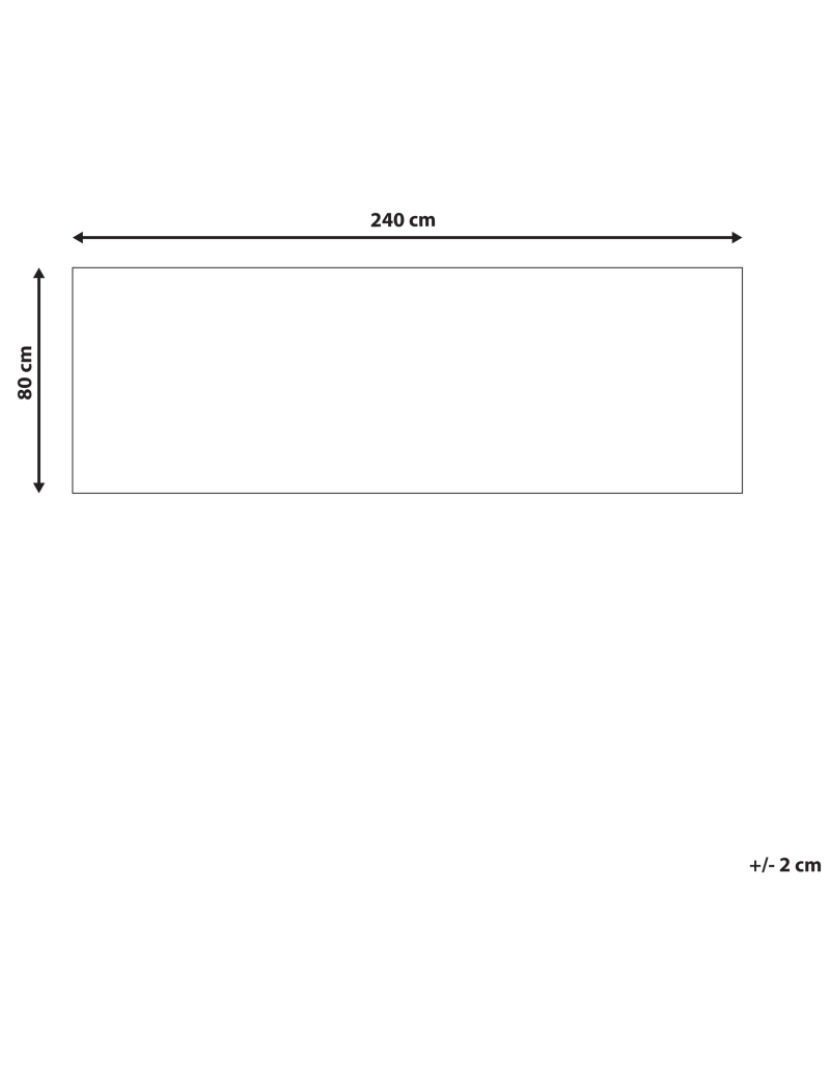 Beliani - Tapete cinzento e azul 80 x 240 cm KOTTAR