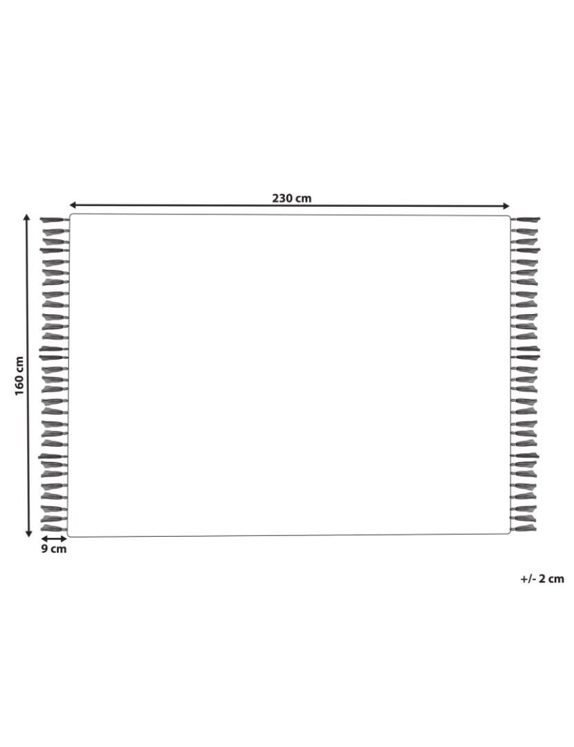 Beliani - Tapete em viscose amarelo e creme 160 x 230 cm BOYALI