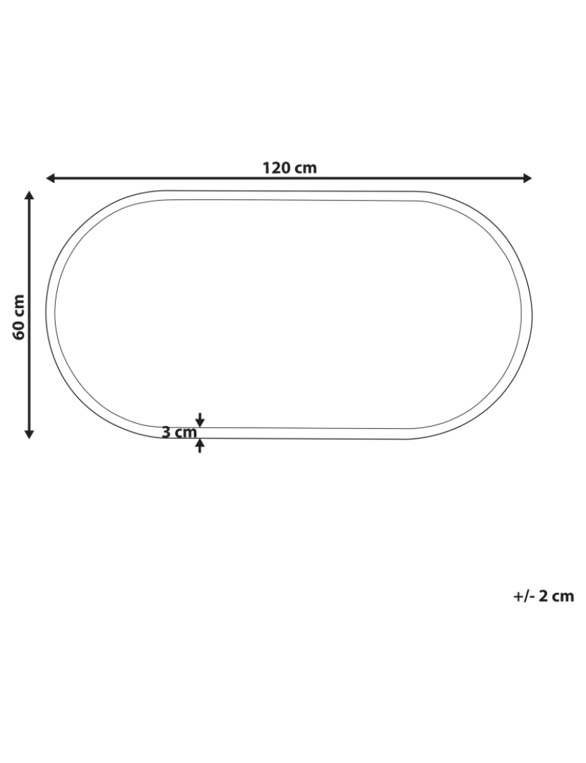 Beliani - Espelho de parede prateado com iluminação LED 120 x 60 cm CHATEAUROUX