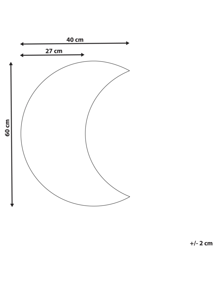 Beliani - Espelho 60 cm Prateado PESMES