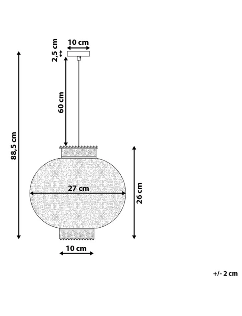 imagem de Candeeiro de teto branco MEUSE1