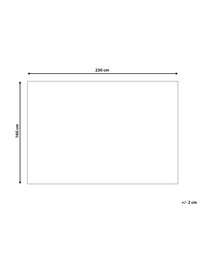 Beliani - Tapete de lã amarela 160 x 230 cm SILVAN