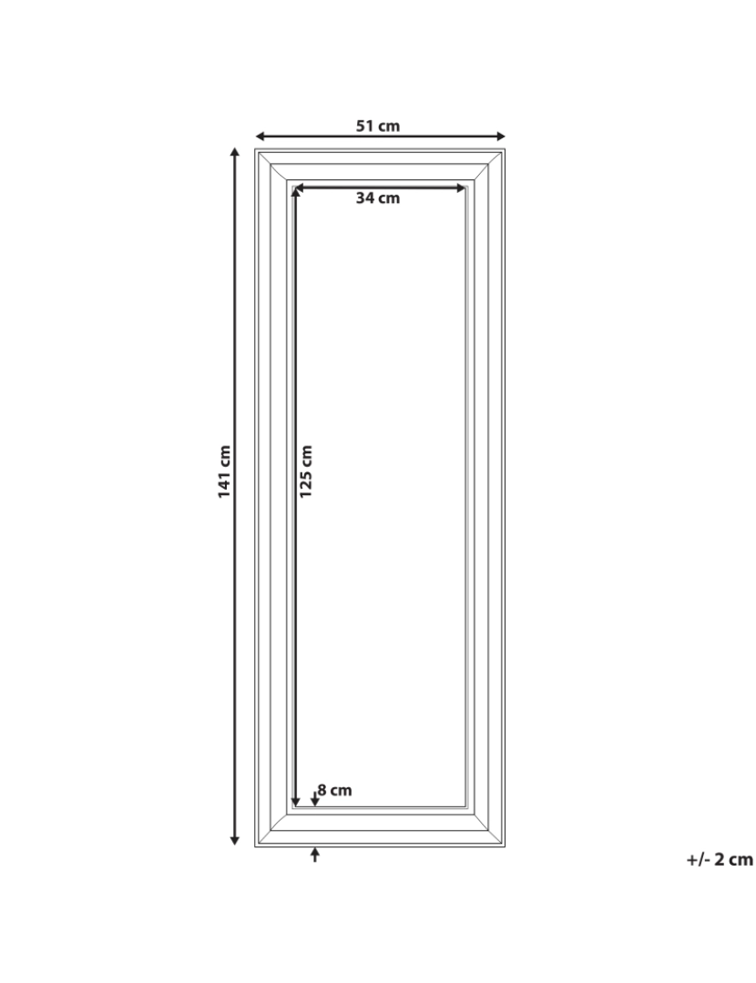 imagem de Espelho 141 cm Dourado AURILLAC1