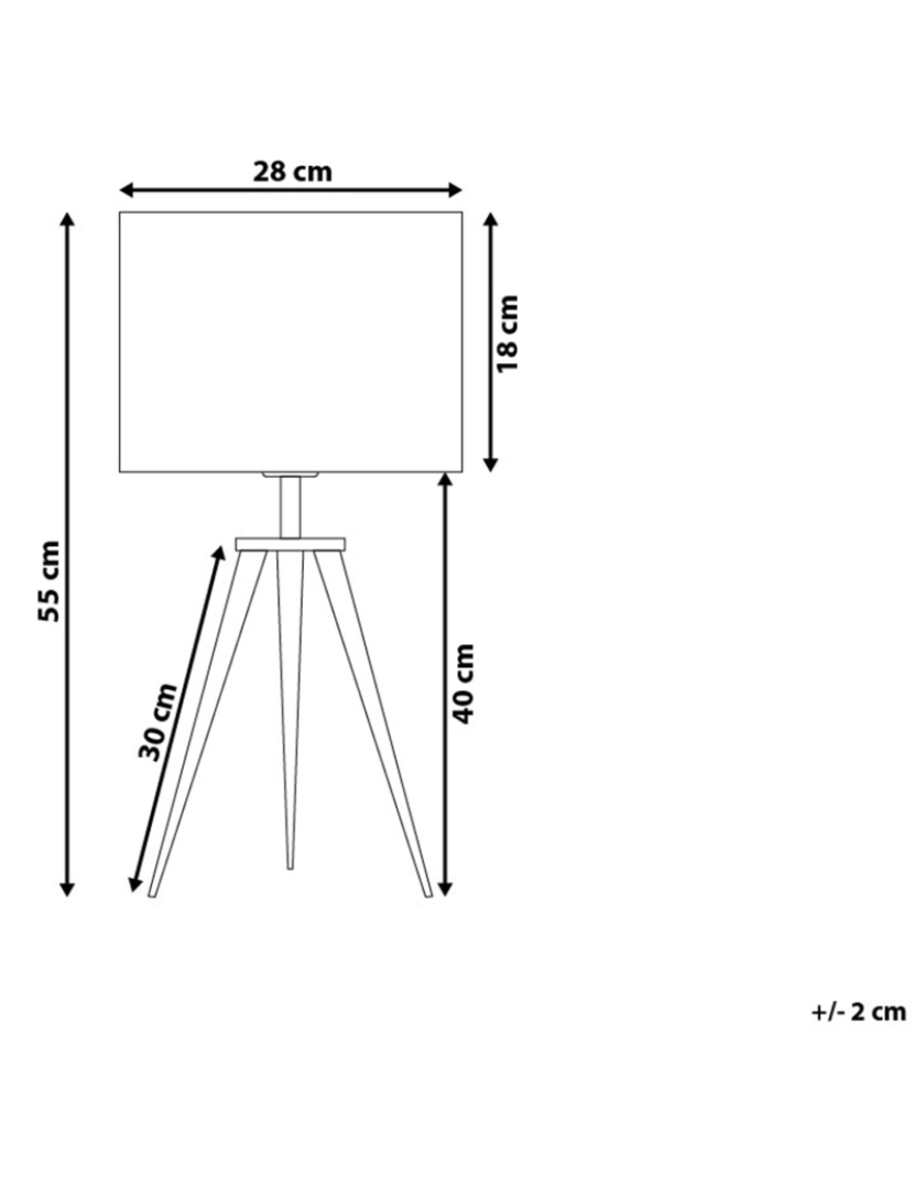 imagem de Candeeiro de mesa branco STILETTO1