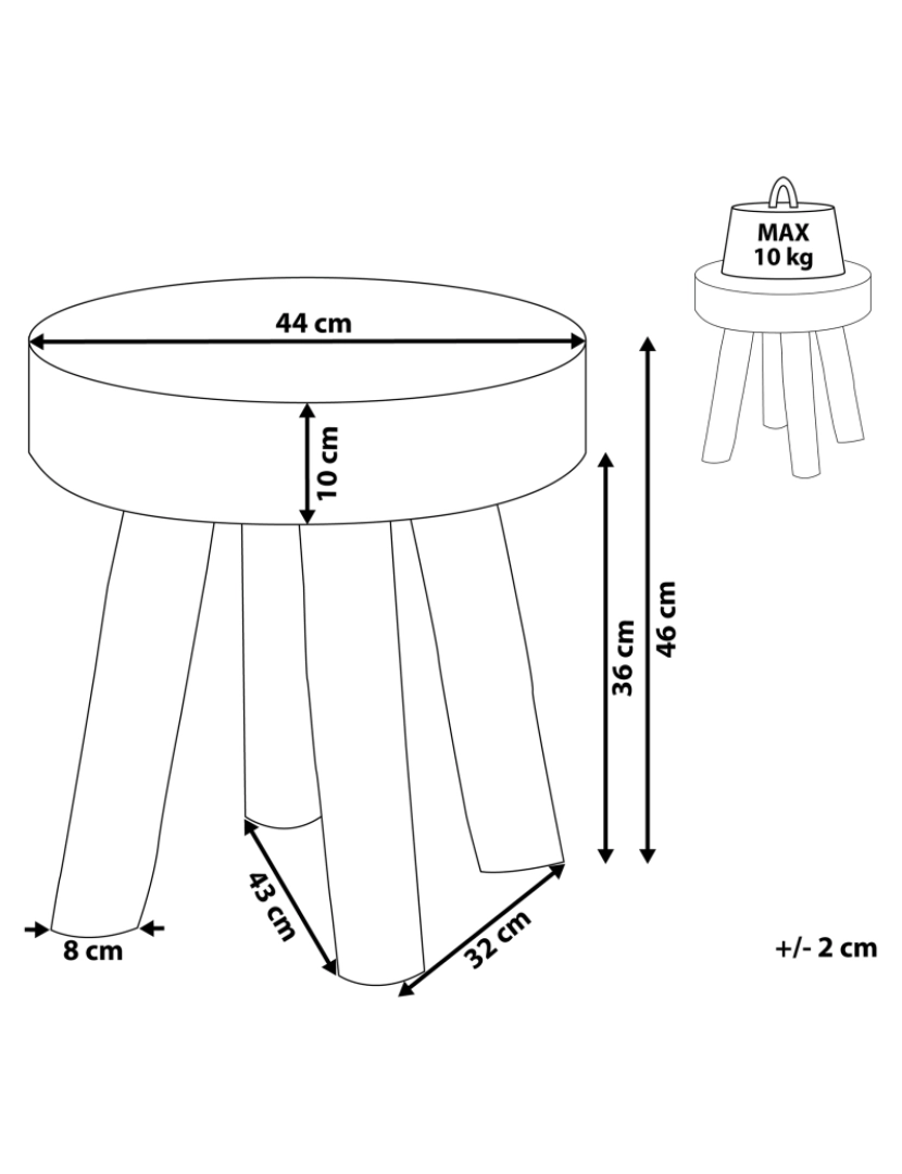 imagem de Mesa de apoio castanha KELSEY1