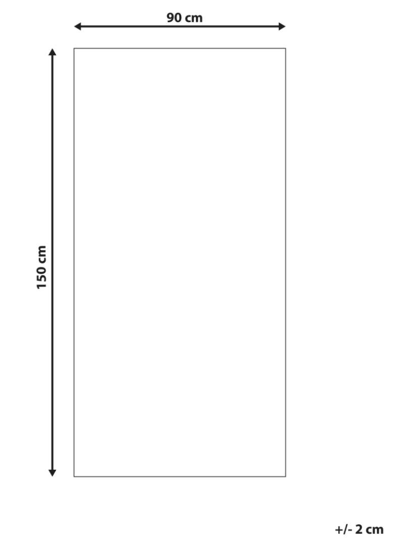 Beliani - Tapete de exterior verde escuro 90 x 150 cm KOTA