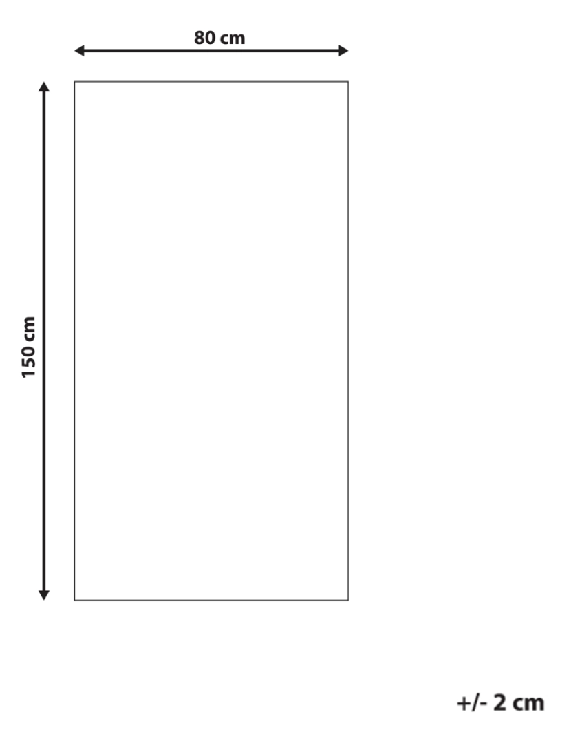 imagem de Tapete branco 80 x 150 cm CIDE1