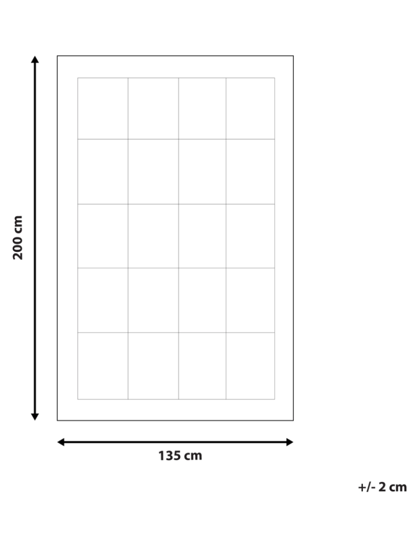 Beliani - Edredão extra quente de algodão japara branco 135 x 200 cm HOWERLA