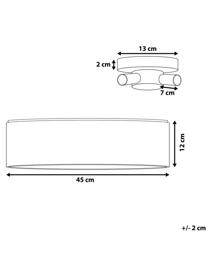 imagem de Candeeiro de teto cinzento RENA1