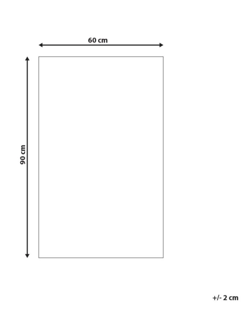 Beliani - Tapete de exterior cinzento 60 x 90 cm MANGO