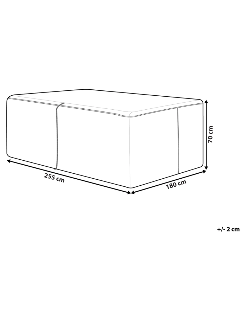 imagem de Capa impermeável para móveis de jardim 255 x 180 x 70 cm CHUVA1