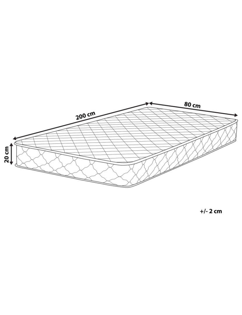 imagem de Colchão de molas 80 x 200 cm Tamanhos Diversos1