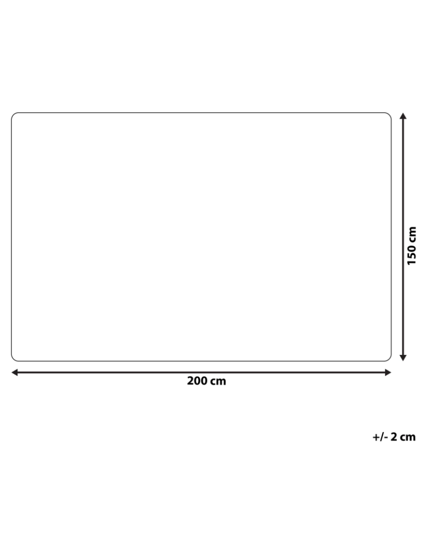 Beliani - Manta creme 150 x 200 cm LABYAR