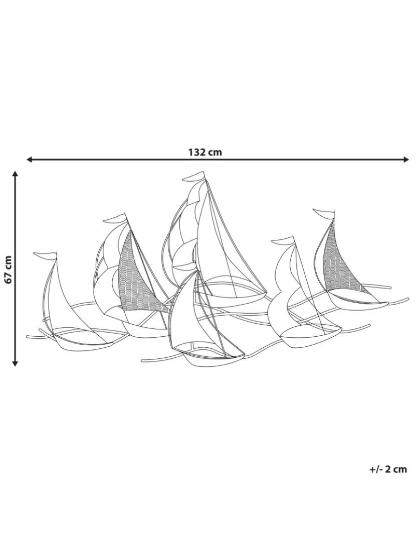 imagem de Decoração de parede prateada AMERICIUM1