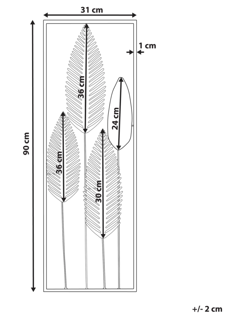 Beliani - Decoração de parede prateada e dourada NIOBIUM