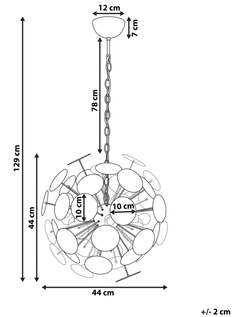 imagem de Candeeiro de teto branco para 4 lâmpadas MARITSA1