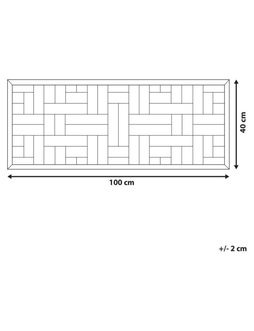 Beliani - Decoração de parede em madeira TOLUCA