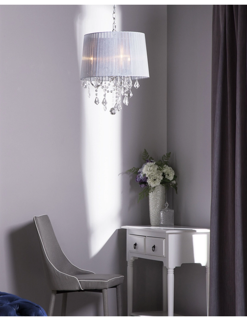 imagem de Lustre branco EVANS2