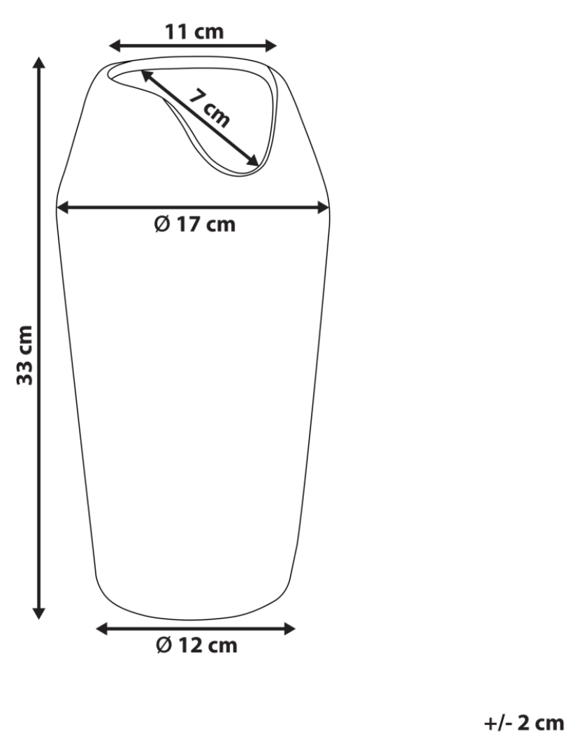 imagem de Grés Jarro decorativo 33 cm Prateado APAMEA1