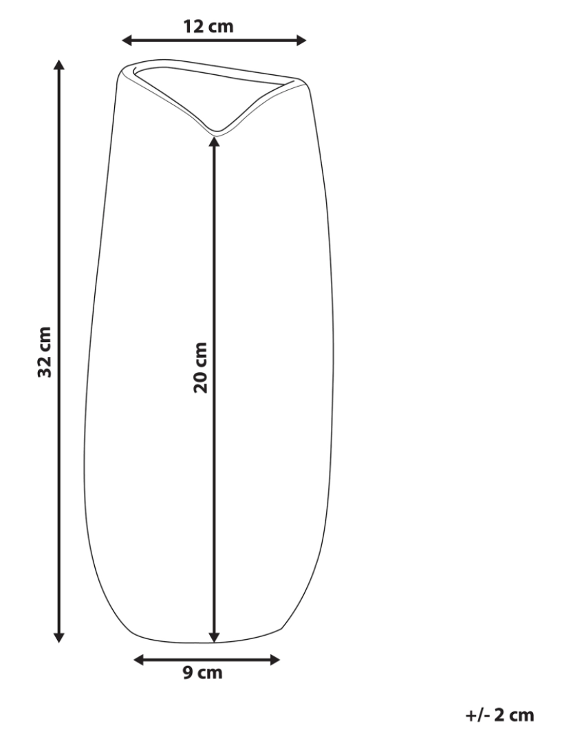 imagem de Grés Jarro decorativo 32 cm Prateado DERBE1