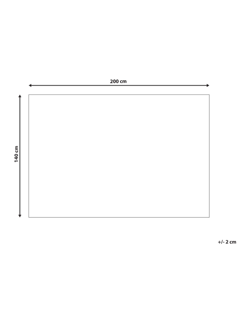 Beliani - Tapete branco 140 x 200 cm ERZIN