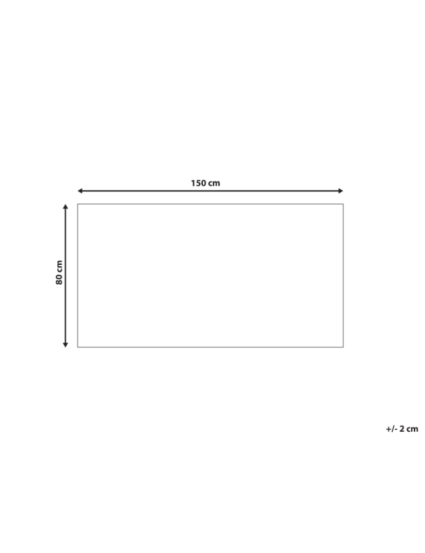 imagem de Tapete branco 80 x 150 cm ERZIN1