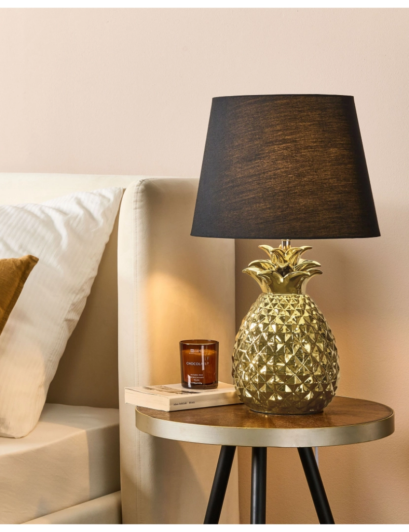 imagem de Candeeiro de mesa dourado 52 cm PINEAPPLE2