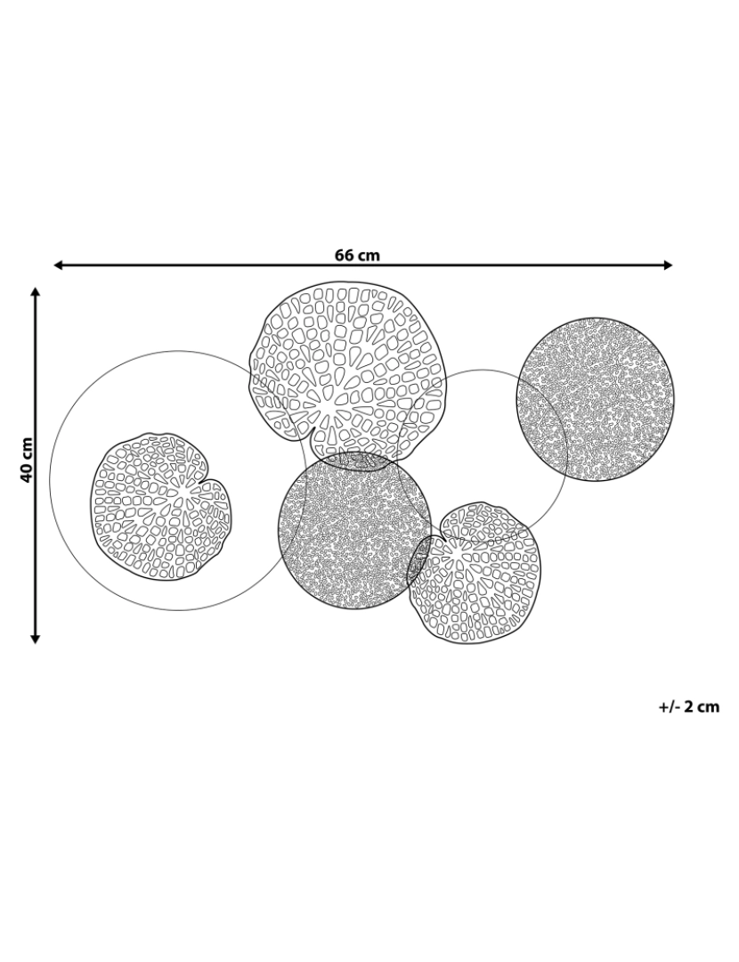 imagem de Decoração de parede multicolor RHODIUM1