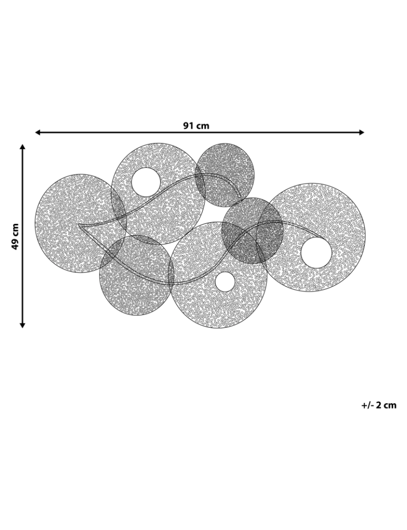 Beliani - Decoração de parede multicolor POLONIUM