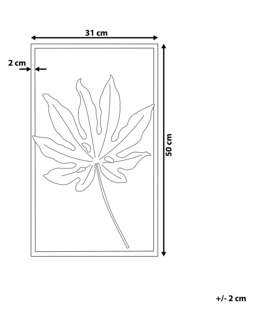 imagem de Decoração de parede dourada e branca CURIUM1