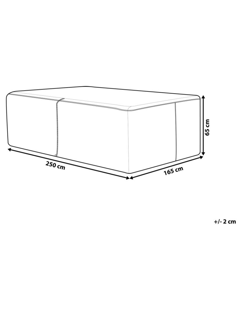 Beliani - Capa impermeável 250 x 165 x 65 cm SANO CHUVA