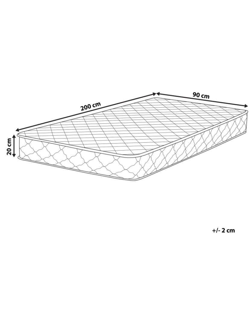 imagem de Colchão de molas 90 x 200 cm Tamanhos Diversos1