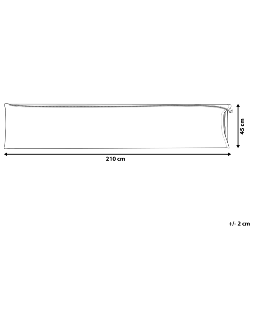 Beliani - Capa impermeável para guarda-sóis MONZA e VARESE 210 x 45 cm CHUVA