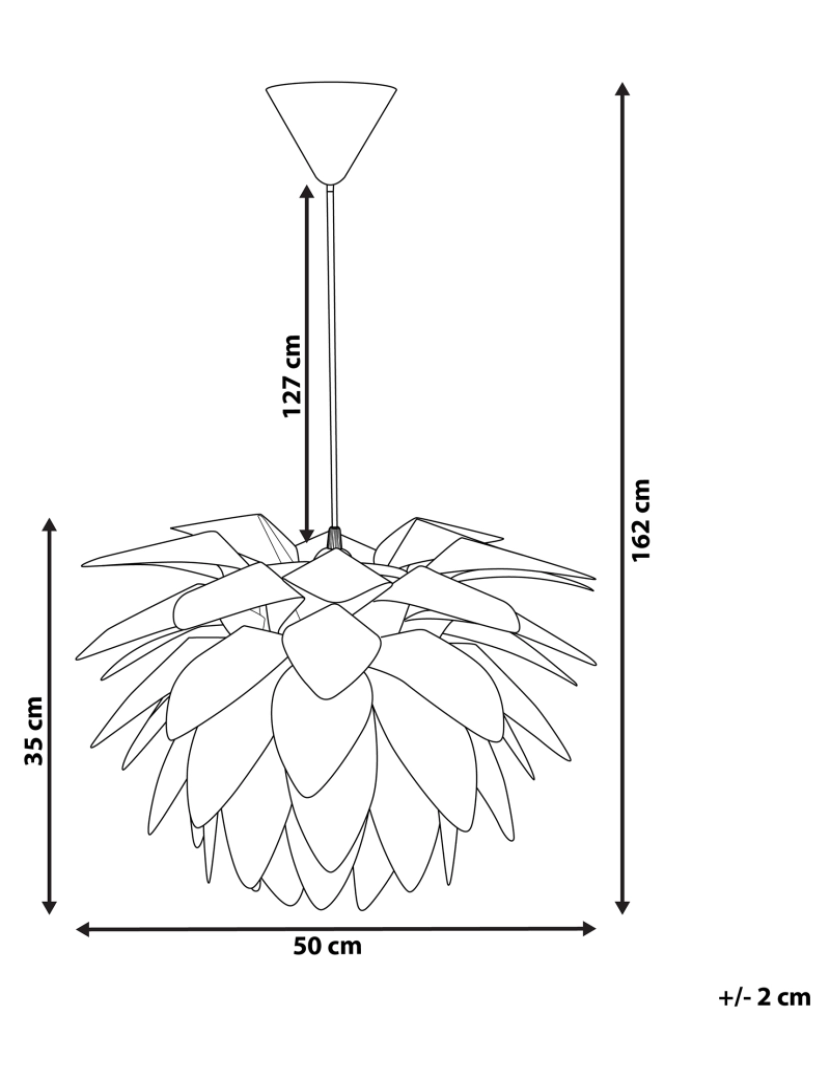 imagem de Candeeiro de teto branco ø 50 cm MUSONE1