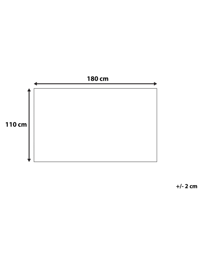 Beliani - Manta decorativa em algodão cinzento claro 110 x 180 cm ANAMUR