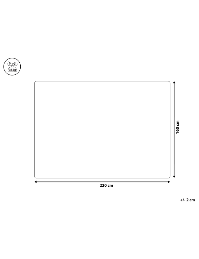 Beliani - Colcha com relevo cinzenta 160 x 220 cm ALAMUT