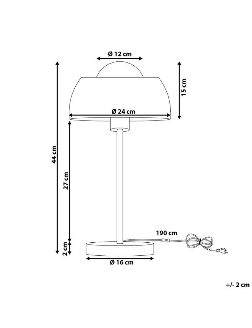 imagem de Candeeiro de mesa branco SENETTE1