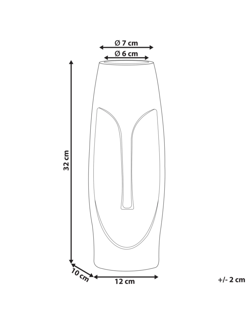 imagem de Alumínio Jarro de flores 32 cm Prateado CARAL1