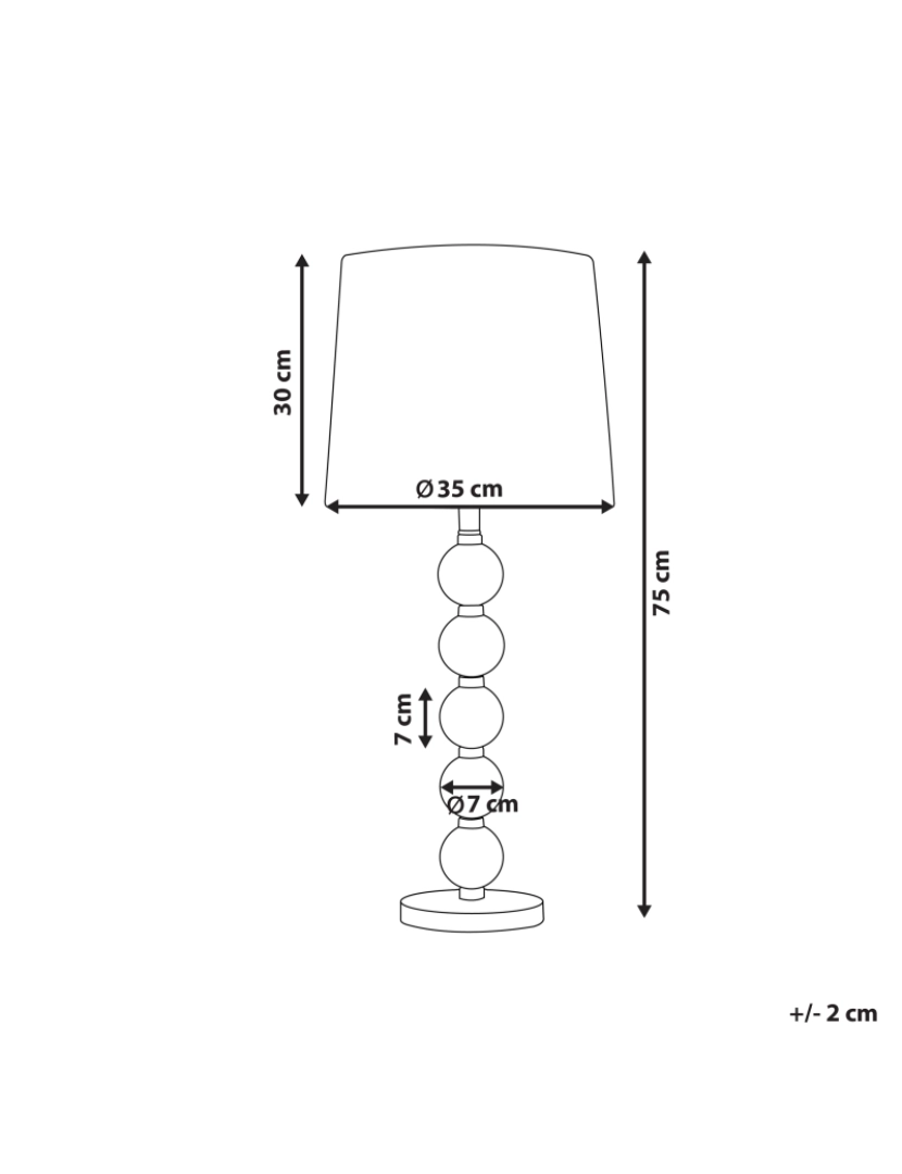 imagem de Candeeiro de Mesa em metal preto e dourado ASSONET1