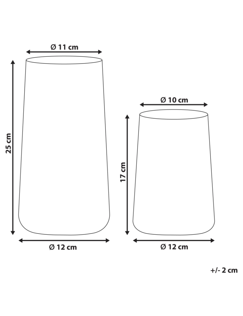 imagem de Vidro Jarro decorativo 25/17 cm Transparente KULCHE1